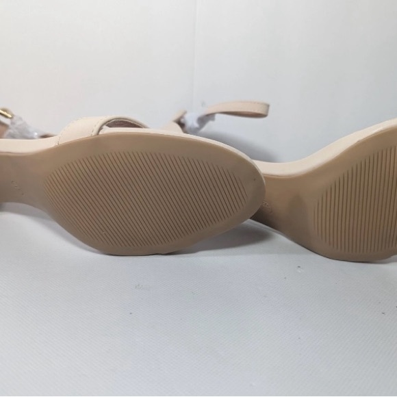 NEW-Size 8.5M Womens mysoft Stiletto Heeled Sandals Open Toe Nude Color JD03 - Picture 6 of 7